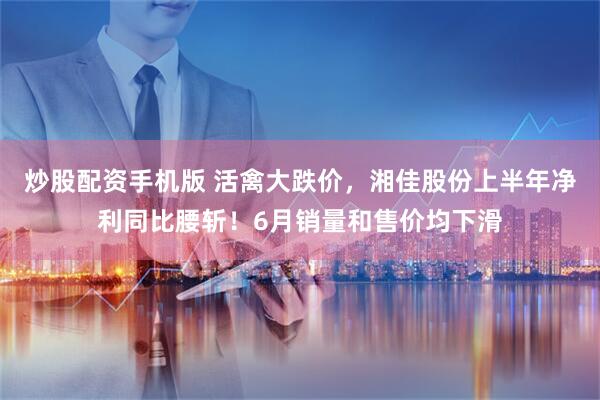 炒股配资手机版 活禽大跌价，湘佳股份上半年净利同比腰斩！6月销量和售价均下滑